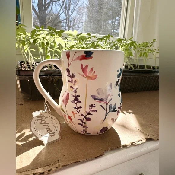 Set of 2 floral mugs - Picture 3 of 4